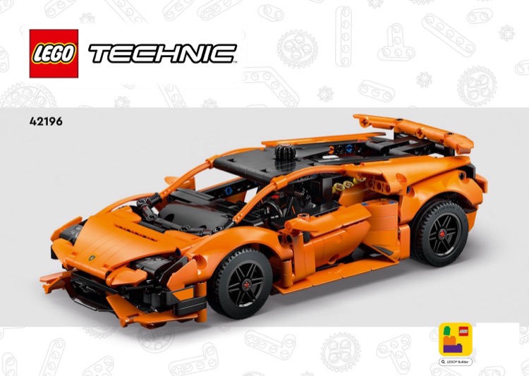 LEGO 42196 Lamborghini Huracan Tecnica Orange